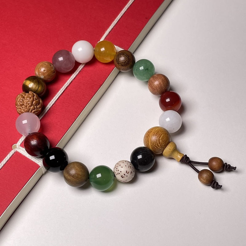 Hangzhou Lingyin Eighteen Seeds Bracelet Duobao Bodhi Eighteen Seeds Peace Rosary Buddha Beads