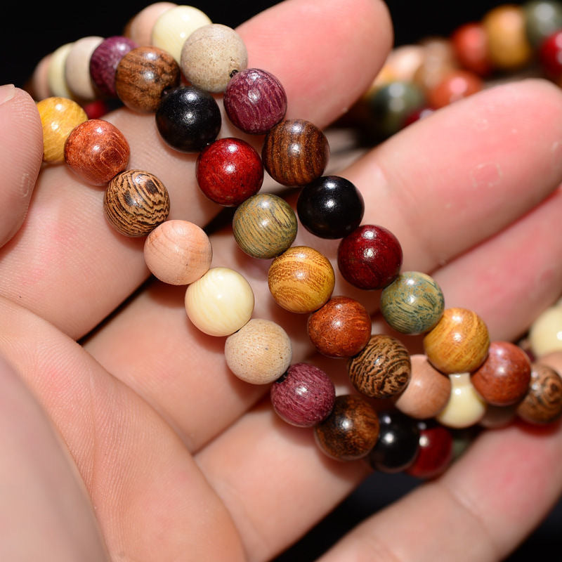 108 Sacred Beads of Sandalwood and Blessings Bracelet