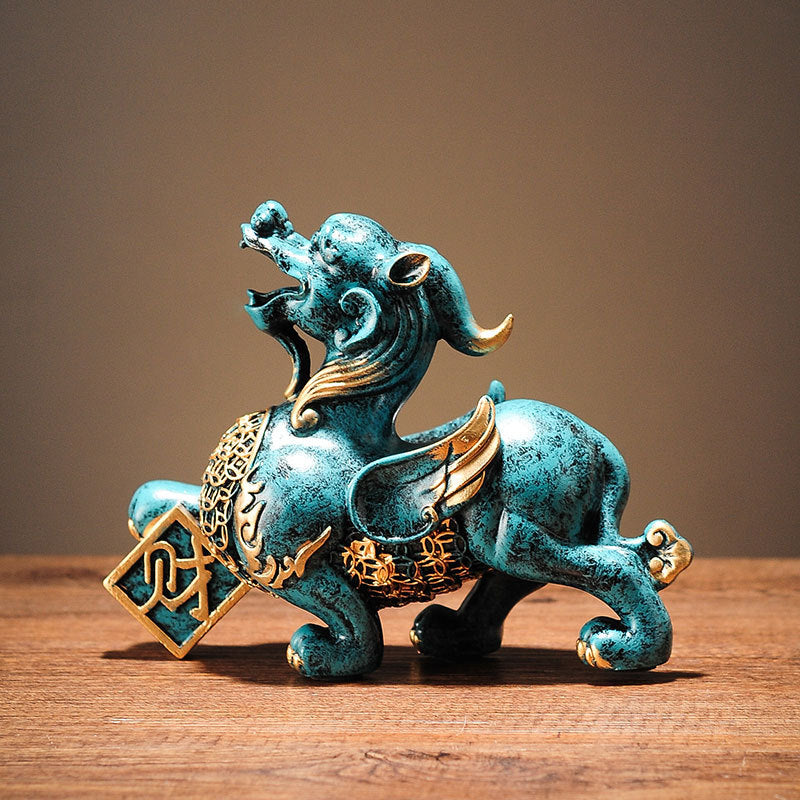 Pixiu Fortune Statue, a feng shui talisman of prosperity, peace and wealth success