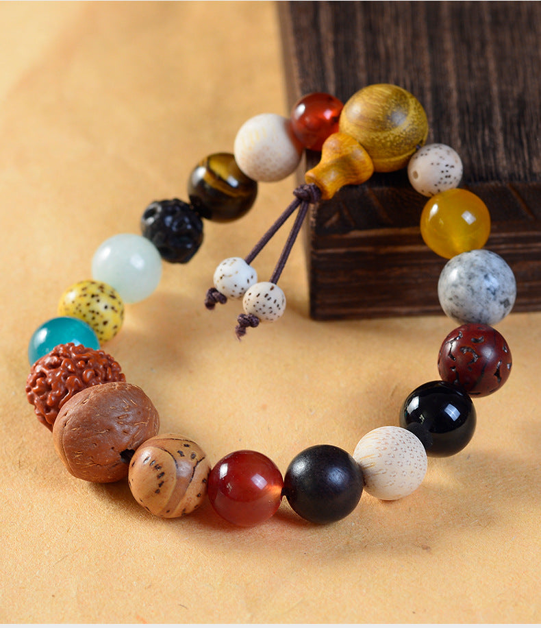 Hangzhou Lingyin Eighteen Seeds Bracelet Duobao Bodhi Eighteen Seeds Peace Rosary Buddha Beads